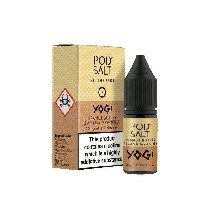 Pod Salt Yogi Peanut Butter Banana Granola 10ml sales nicotina 20mg