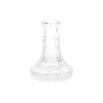 Base de cristal mini tallada transparente Ring Cut para cachimba