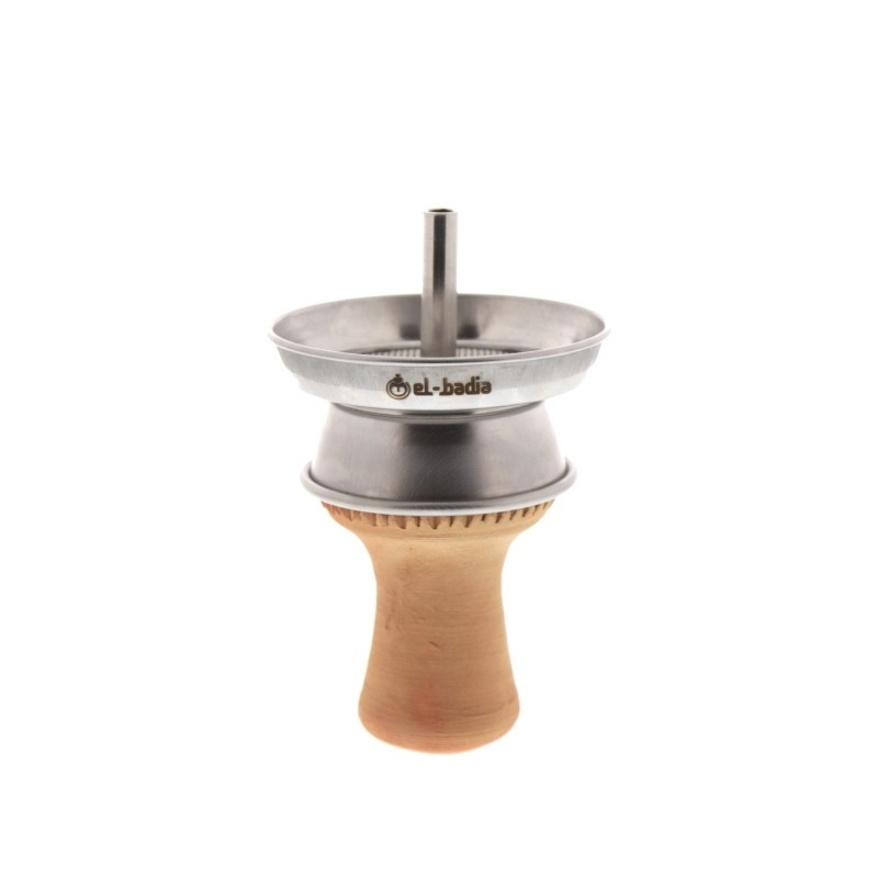Cazoleta Set Dragon Elbadia cachimba turca acero inoxidable madera