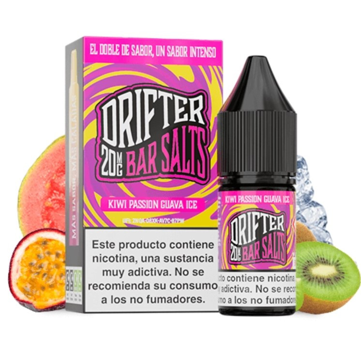 Drifter Bar Salts Kiwi Passion Guava Ice - Líquido nicotina 20mg cachimba