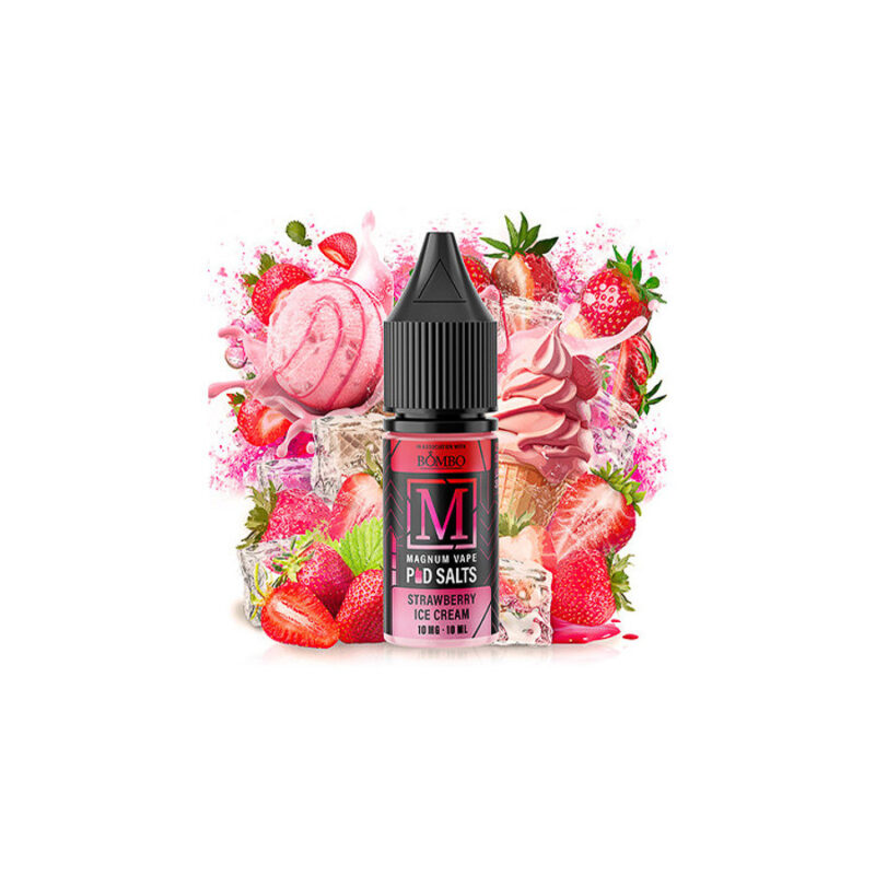 Magnum Vape Bombo Salts Strawberry Ice Cream 20mg - Líquido nicotina sales