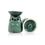 Cazoleta turca DON Bowl Cat verde con diseño de gato para cachimbas
