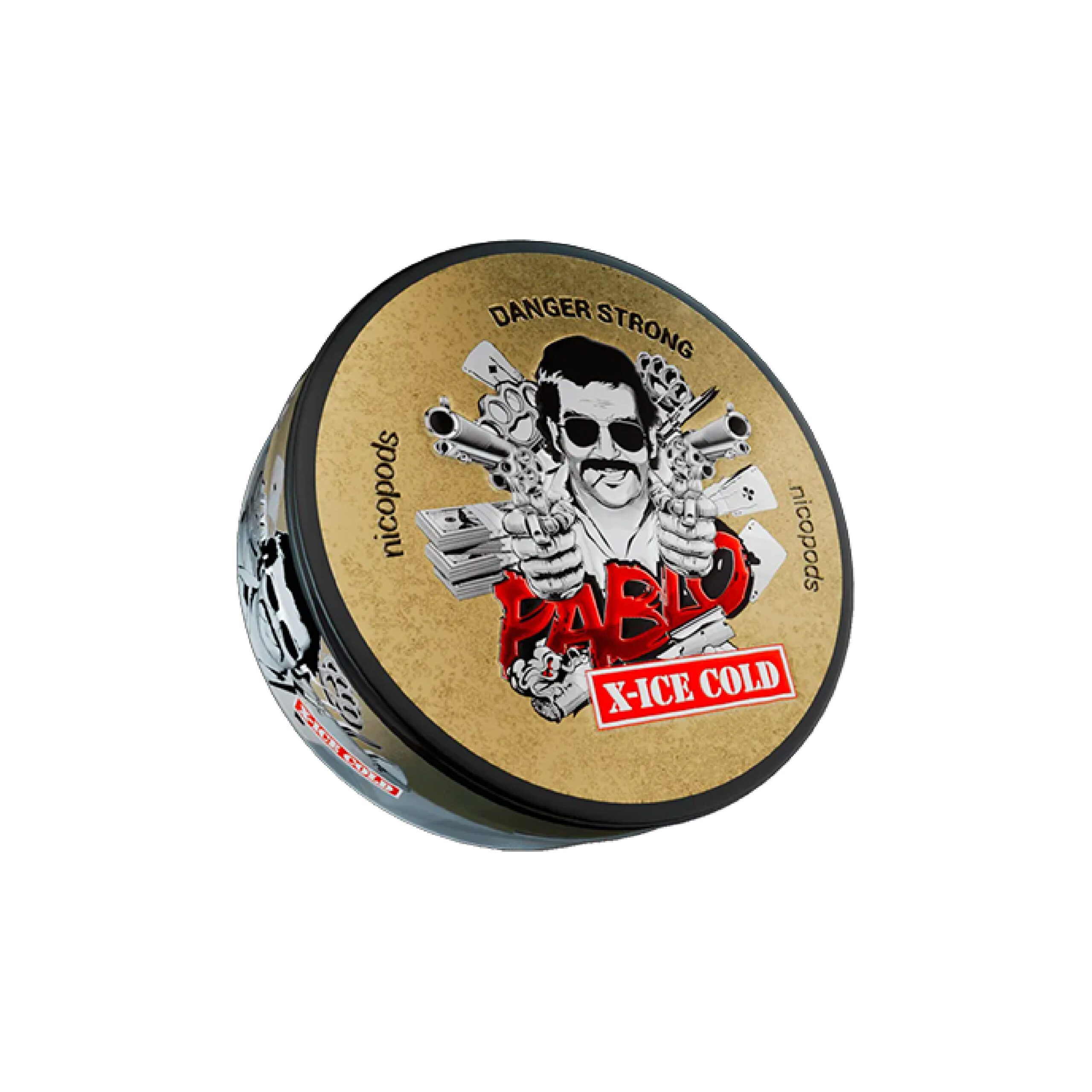 12477.jpg Bolsitas de nicotina PABLO X ICE COLD - Nicotina fuerte con sabor mentolado