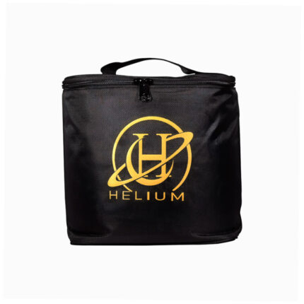 Mochila de transporte Helium negra con logo dorado - accesorio para cachimbas