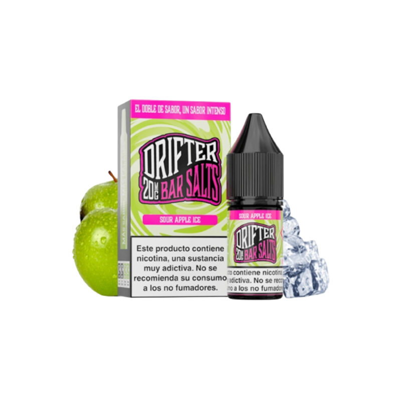 Drifter Bar Salts Sour Apple Ice 10ml - Líquido nicotina sales 20mg cachimba