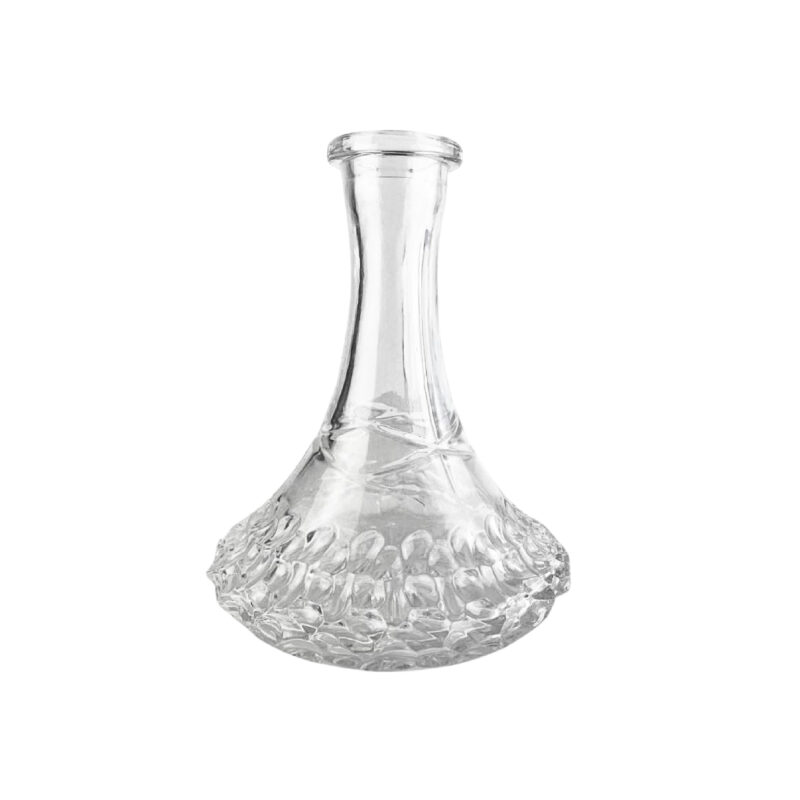 Base de cristal grande DASH STEEP para cachimba, base transparente decorada