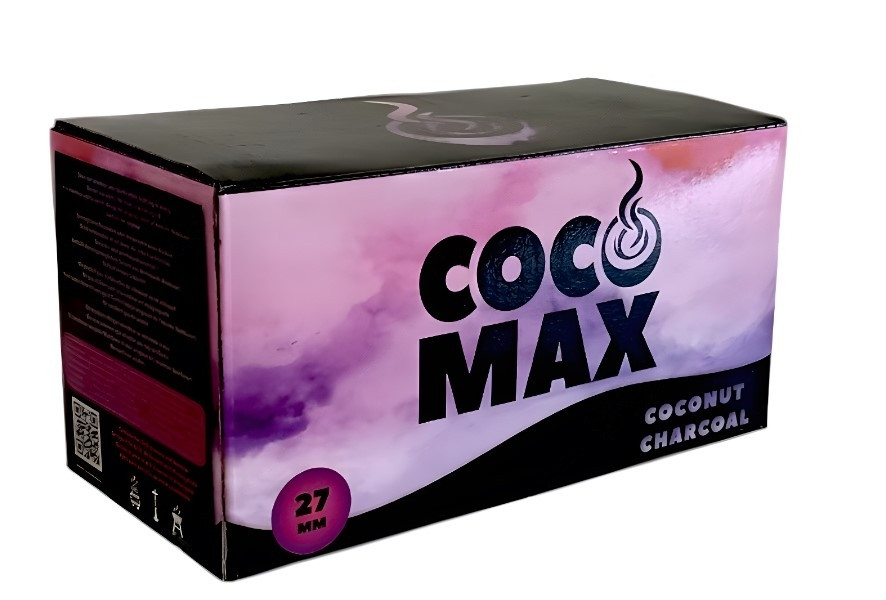 Carbón Natural Coco Max 27mm 1kg - Carbón de coco premium para cachimba