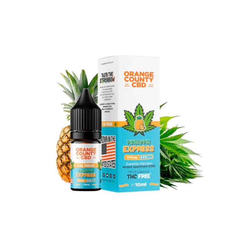 Orange County CBD Pineapple Express 300mg líquido vapeo CBD 10ml sin THC