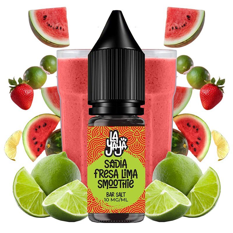 Líquido Sandía Fresa Lima Smoothie La Yaya Salt 10mg/ml para cachimbas
