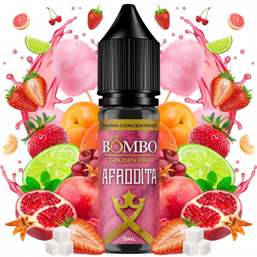 Bombo Golden Era Aroma Afrodita 5ml - Líquido Concentrado para Cachimba con Frutas