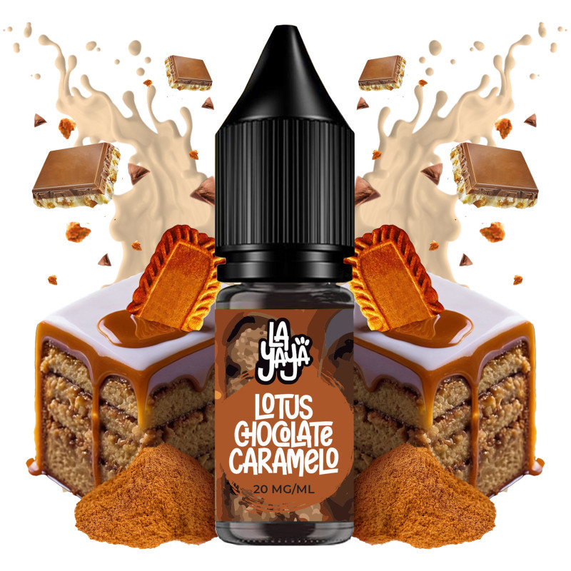 Líquido sales nicotina La Yaya Lotus Chocolate Caramelo 20mg cachimba España