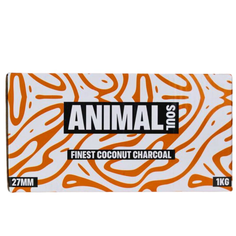 Carbón Natural Animal Soul 27mm 1KG - Finest Coconut Charcoal Premium