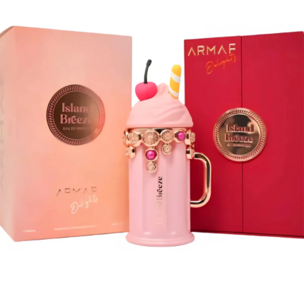 Island Breeze Armaf 100ml perfume árabe con estuche rosa y rojo
