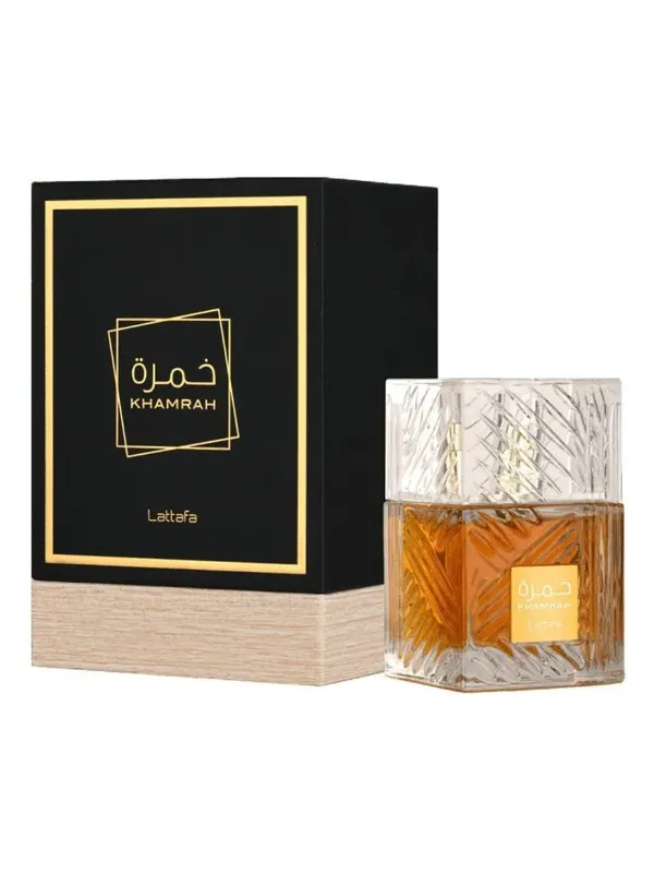 Khamrah Lattafa 100ml - Perfume Árabe Original con caja negra y dorada