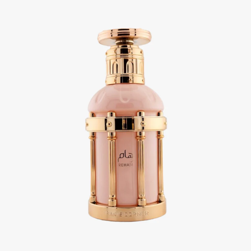Perfume árabe Reham Rose Petals Paris Corner 100ml botella dorada