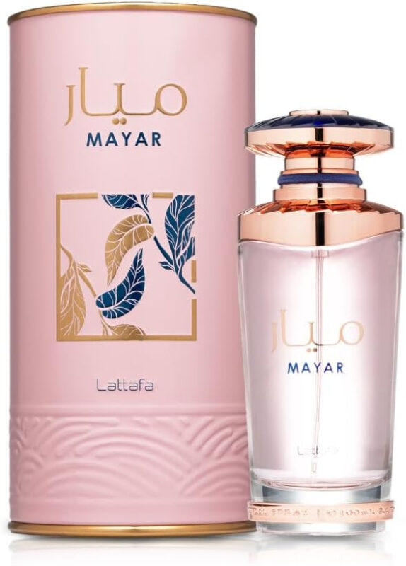 Mayar Lattafa perfume árabe 100ml - Eau de Parfum oriental con caja rosa