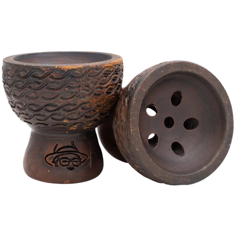 Cazoleta LFDLC Babushka turca con diseño grabado y orificios para cachimba