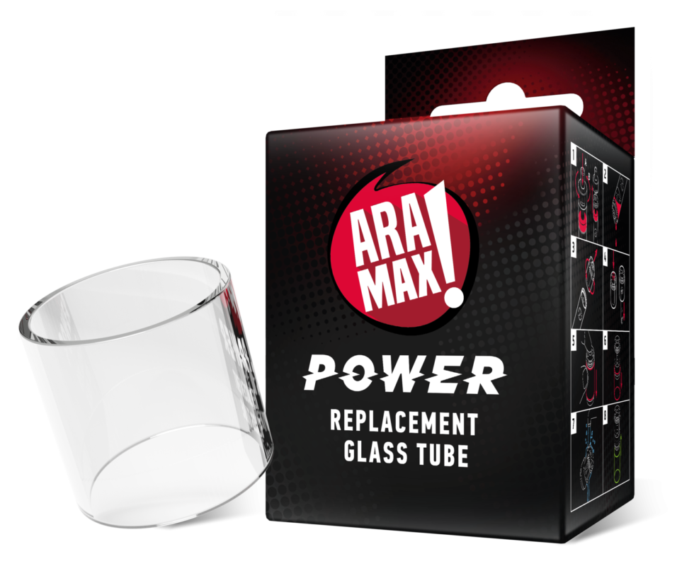 Tubo cristal recambio ARAMAX Power para cachimba - Repuesto original