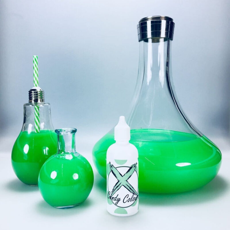 Xschischa Colorante 100ml verde para cachimbas - Botella de colorante líquido
