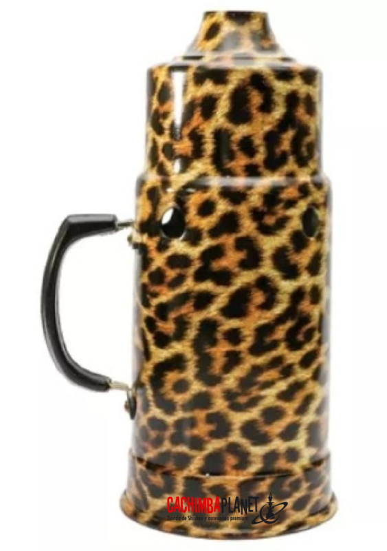 Cortavientos Brasil Animal Print Leopard para cachimba - Plato y pantalla premium