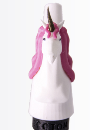 Boquilla 3D Unicornio para cachimbas - Diseño divertido con cuerno y orejas rosa