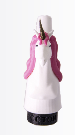 Boquilla 3D Unicornio para cachimbas - Diseño divertido con cuerno y orejas rosa