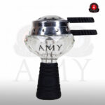 Cazoleta turca Amy Glass Set - Cachimba profesional con vaso de cristal