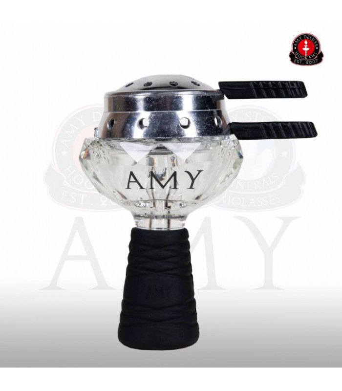 Cazoleta turca Amy Glass Set - Cachimba profesional con vaso de cristal
