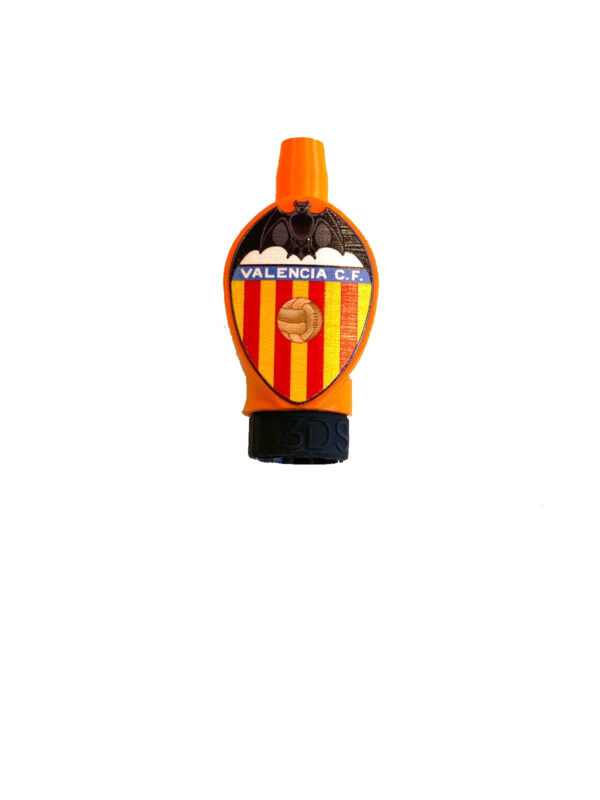 Boquilla 3D Sapiens Valencia cachimba con escudo del Valencia CF, diseño 3D premium