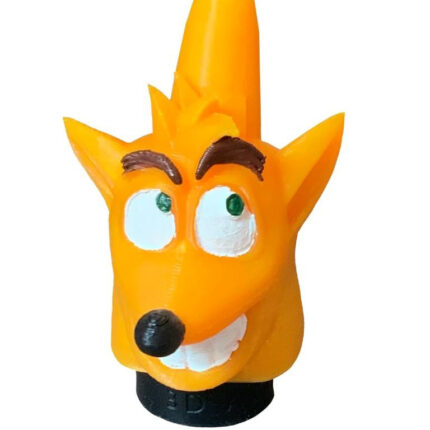 Boquilla 3D Acción Bandicoot para cachimbas, diseño divertido con cara de personaje
