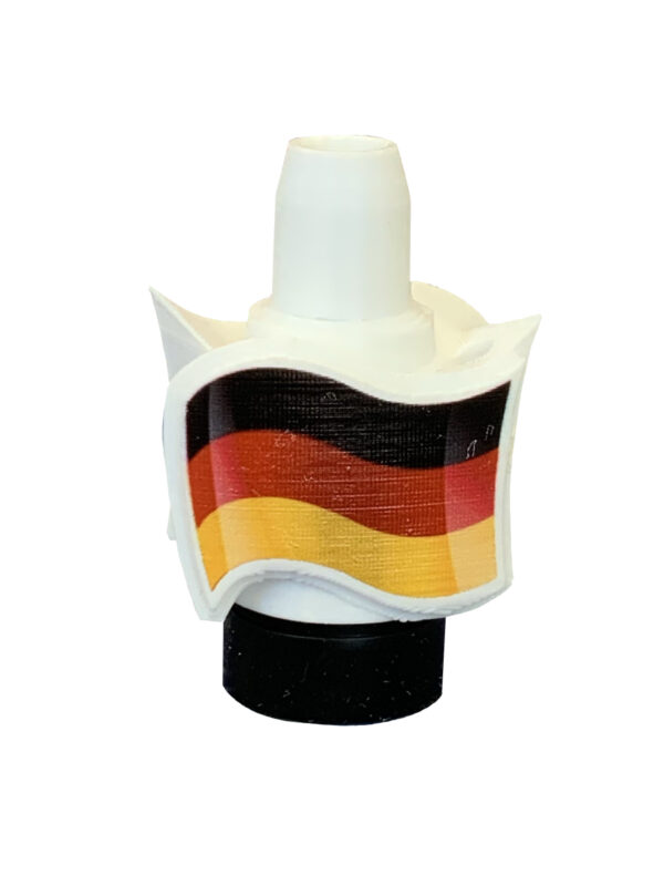 Boquilla 3D Bandera Alemania para cachimbas - Accesorio oficial