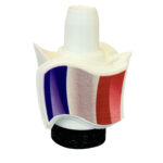 Boquilla 3D Bandera Francia para cachimbas - Diseño tricolor azul blanco rojo