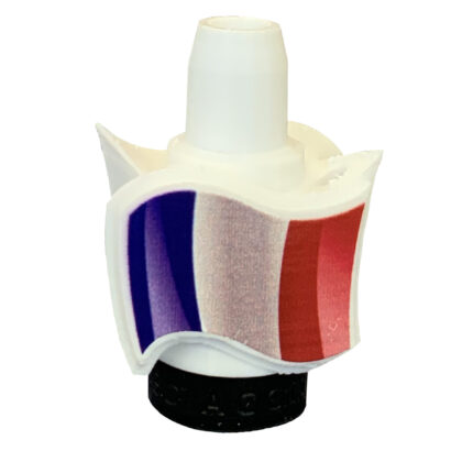 Boquilla 3D Bandera Francia para cachimbas - Diseño tricolor azul blanco rojo