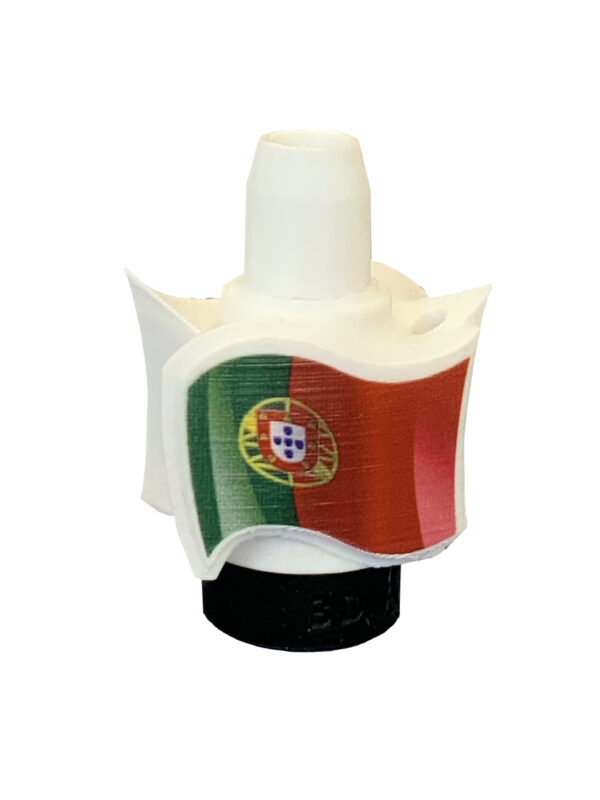 Boquilla 3D Bandera Portugal cachimbas España - Accesorio decorativo bandera portuguesa