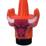Boquilla 3D Chicago Bulls para cachimba, diseño oficial del equipo NBA en rojo y negro