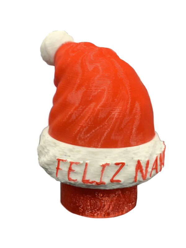 Boquilla 3D Feliz Navidad roja y blanca para cachimbas, diseño navideño