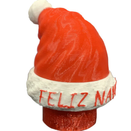 Boquilla 3D Feliz Navidad roja y blanca para cachimbas, diseño navideño