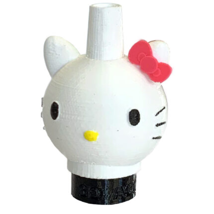 Boquilla 3D Hello Kitty Gatito blanca con lazo rosa para cachimbas España