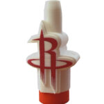 Boquilla 3D Houston Rockets blanca y roja para cachimbas España