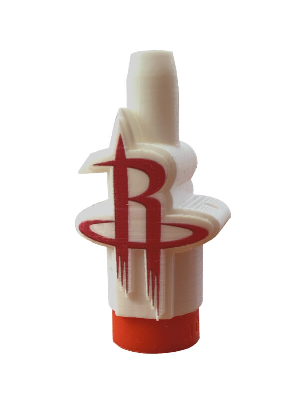 Boquilla 3D Houston Rockets blanca y roja para cachimbas España