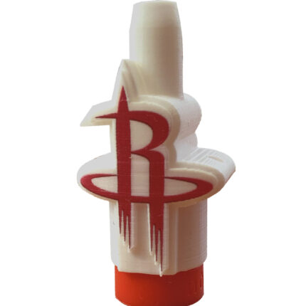 Boquilla 3D Houston Rockets blanca y roja para cachimbas España