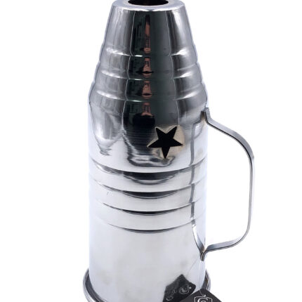 Cortavientos grande 26x9.5 cachimba Cold Smoke plata negro