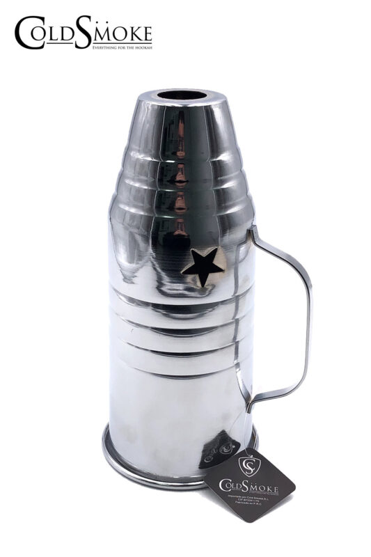 Cortavientos grande 26x9.5 cachimba Cold Smoke plata negro