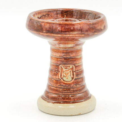 Cazoleta turca MIT Luxury Bowl Gamma roja con base cerámica, diseño premium para cachimbas
