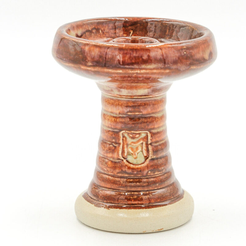 Cazoleta turca MIT Luxury Bowl Gamma roja con base cerámica, diseño premium para cachimbas