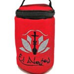 Mochila de cazoletas El Nefes roja con diseño árabe, accesorio para cachimbas España