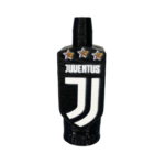 Boquilla 3D Juventus negra con logo J y tres estrellas doradas