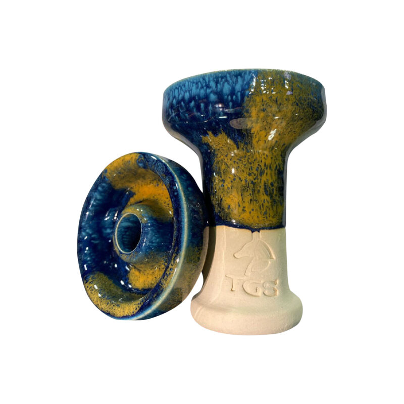 Cazoleta turca TGS Nilo 2.0 Fire azul y oro para cachimbas España