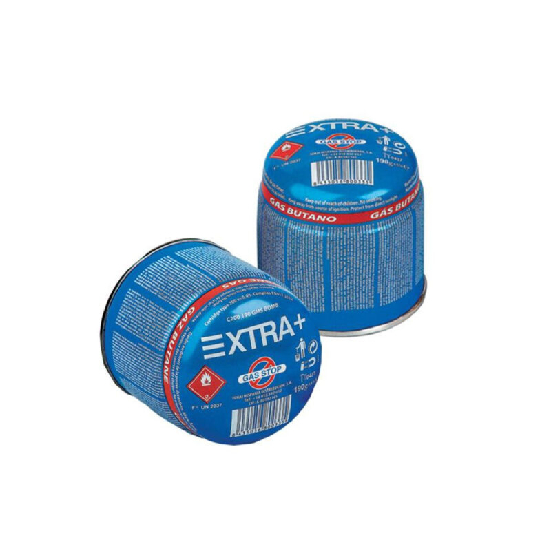 Bombona gas Extra C-200 Cartridge 190g butano cachimbas