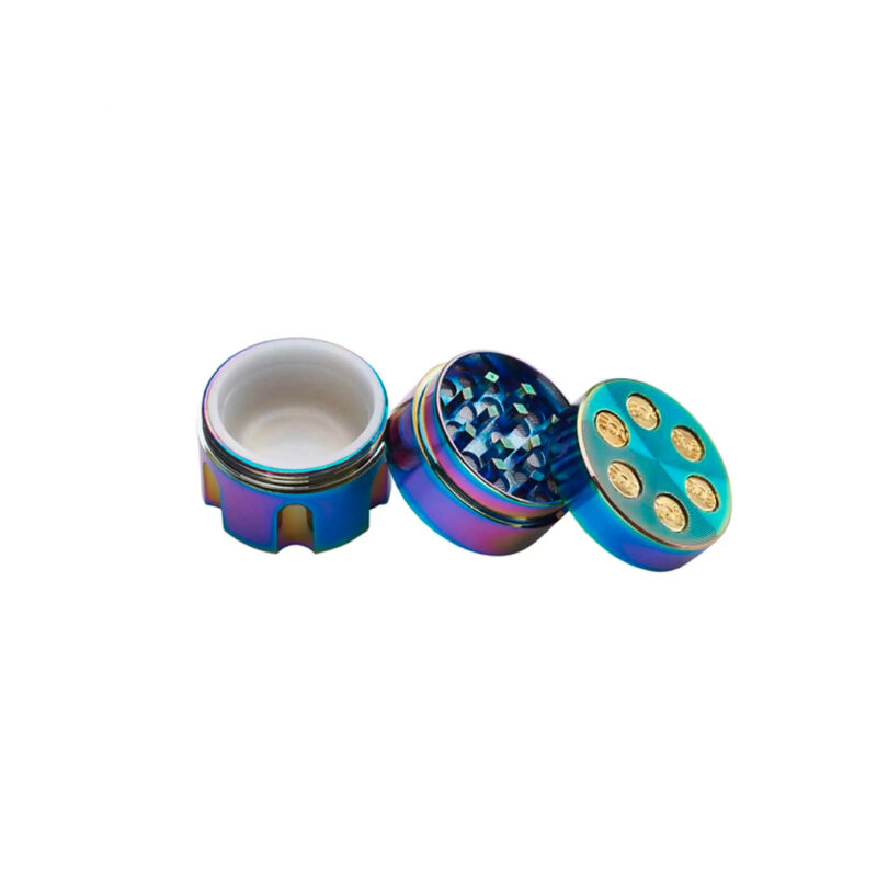Champ Grinder Mini Bullet 30mm 3 partes molinillo cachimba arcoíris